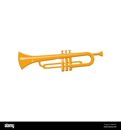 Classic orchestral trombone cartoon illustration Stock Vector Image ...