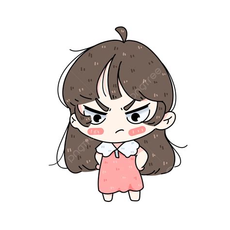 Angry Girl Chibi, Chibi, Cute Girl, Angry PNG Transparent Clipart Image ...