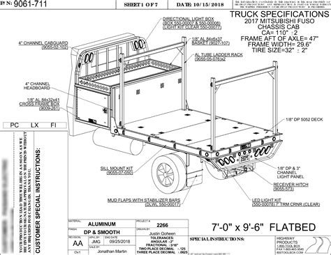 Flatbed Pickup Truck Dimensions