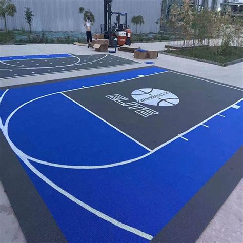 China Polypropylene diy outdoor basketball court flooring for backyard ...