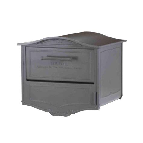 Architectural Mailboxes Geneva Bronze Post-Mount Locking Mailbox-6700Z ...