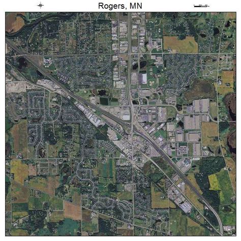 Aerial Photography Map of Rogers, MN Minnesota