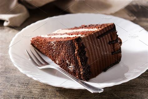 Delicious Chocolate Cake Slice