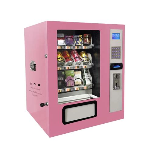 Small Beverage And Snack Desktop Vending Machine With Good Container