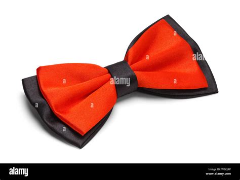 Red and Black Bow Tie Isolated on White Background Stock Photo - Alamy