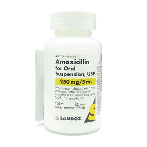 Amoxicillin, 250mg, Powder, Suspension, 150mL Bottle | McGuff Medical ...