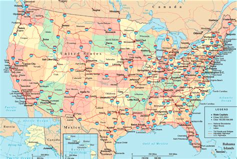 The United States Interstate Highway Map | Mappenstance.