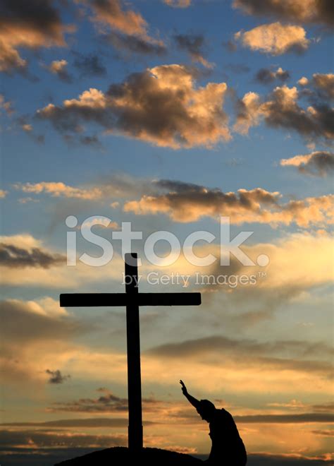 Kneeling At The Cross Stock Photo | Royalty-Free | FreeImages