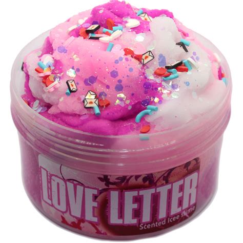 Love letter scented icee slime