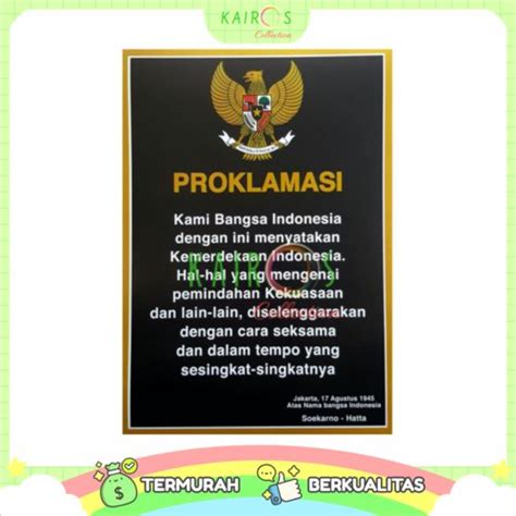 Jual Produk Edukasi Teks Proklamasi Termurah dan Terlengkap Mei 2023 ...