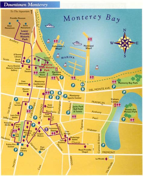 Map of Downtown Monterey