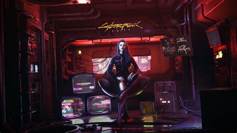 3840x2160 Resolution Cyberpunk 2077 Girl Art 4K Wallpaper - Wallpapers Den