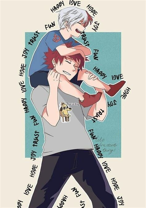 Touya Todoroki And Shoto Todoroki Boku No Hero Academia My Hero