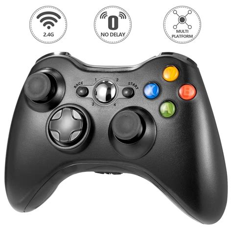 Miadore Xbox 360 Wireless Controller, 2.4G Wireless Controller Gamepad ...