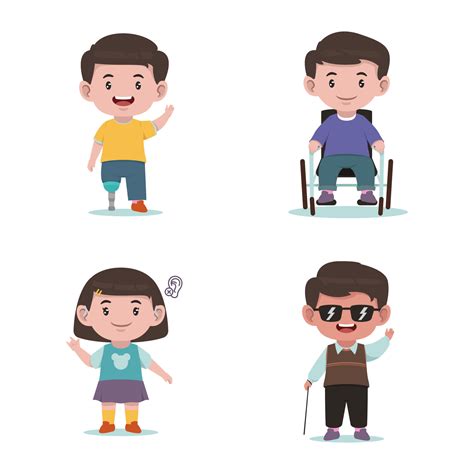 People Character with Disability 5357849 Vector Art at Vecteezy