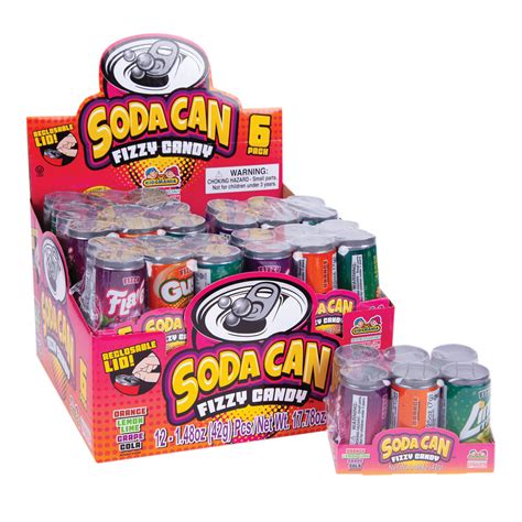 Soda Can Fizzy Candy 1.48 oz | Nassau Candy