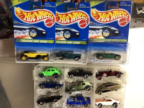 Complete 1995 HOT WHEELS TREASURE HUNT Set 67 CAMARO Carded And Lose ...