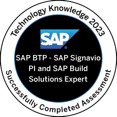 Technology Knowledge 2023 - SAP BTP – SAP Signavio PI and SAP Build ...