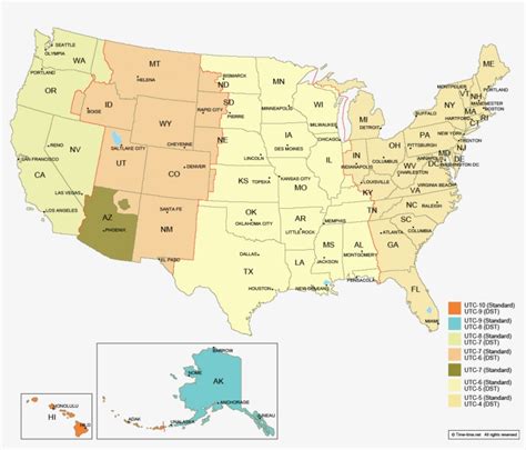 Us Map Of Time Zones With States – States Map Of The Us