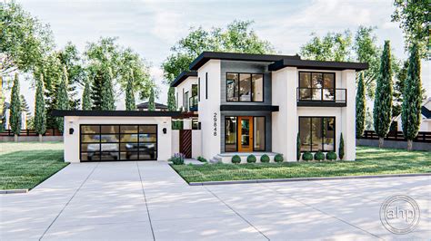 2 Story Modern Style House Plans | Fresno