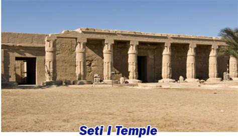 Seti-I-Temple - Tourism