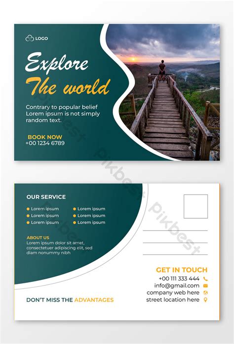 Travel Postcard Template Design Travel Postcard Design Template Company ...