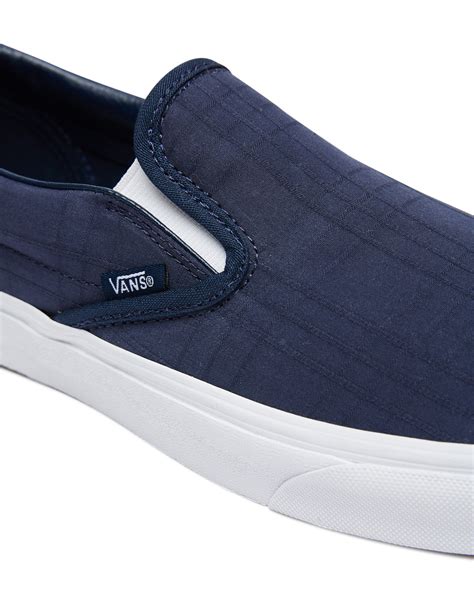 Vans Mens Classic Slip On Shoe - Blue | SurfStitch