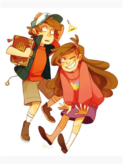 "Mabel Pines and Dipper Pines" Poster for Sale by onlydrawning | Redbubble