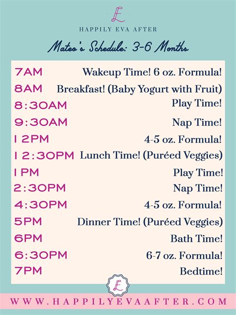 5 Month Old Baby Feeding Chart - Chart Examples