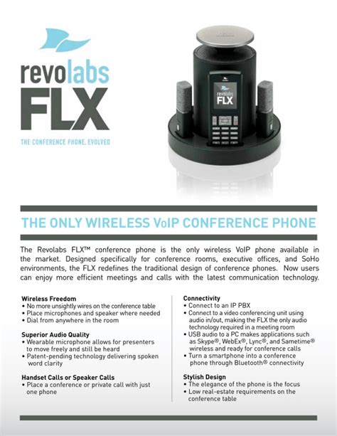 The Only Wireless VOiP COnferenCe PhOne