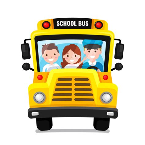 School Bus Front View Vector 229474 Vector Art at Vecteezy