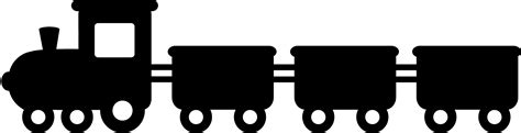 Train silhouette clip art