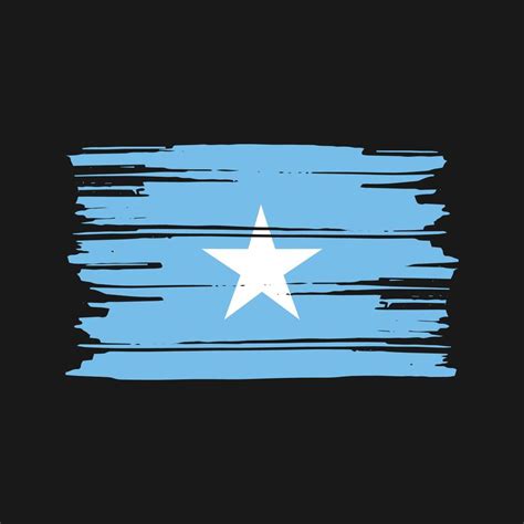 Somalia Flag Brush Vector. National Flag Design 11428637 Vector Art at ...