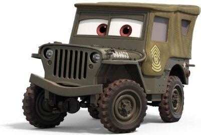 In the film Cars (2006) Sarge served in WWII, This is a subtle nod to ...