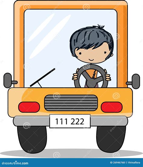 Cartoon Driver Being Held Up Cartoon Vector | CartoonDealer.com #19731131