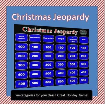 Christmas Jeopardy by Rib-It Resources | Teachers Pay Teachers