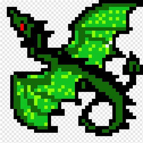 Minecraft Dragon Pixel Art