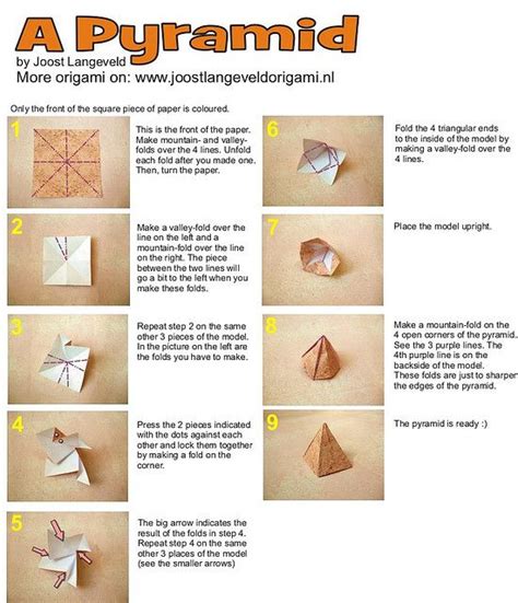 Origami Pyramid | Pyramids, Origami, Origami paper art