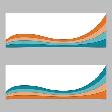 Free Vector | Wavy banner design