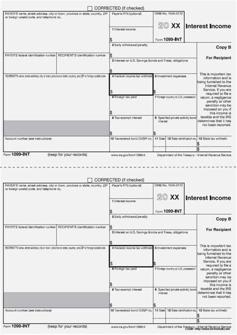 Free Printable 1099 Form - Free Printable