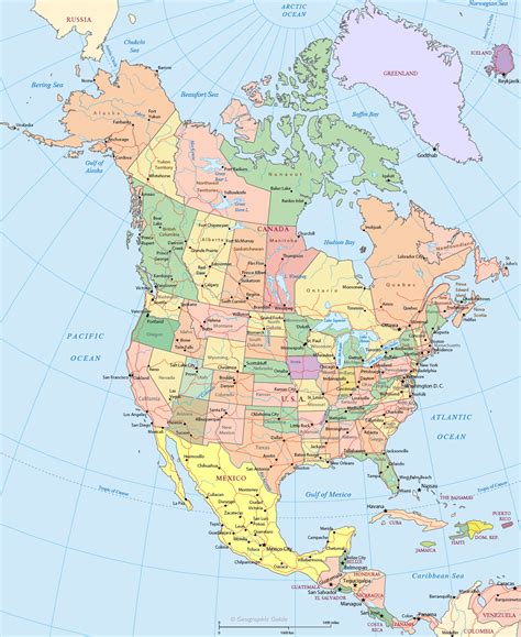 Map of North America