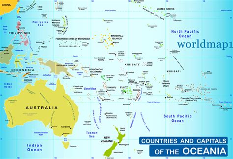 Map Oceania