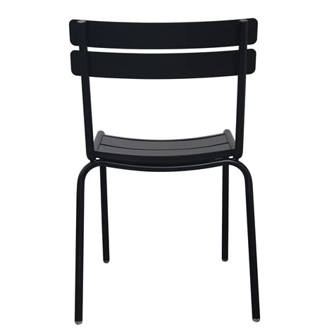 FOHDC303B - Black Commercial Outdoor Metal Restaurant Dining Chair ...