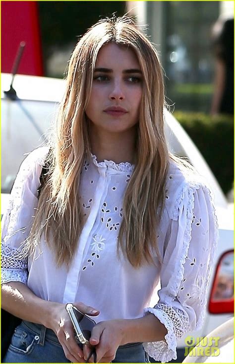 Emma Roberts Debuts Longer, Blonde Hair After Salon Trip!: Photo ...