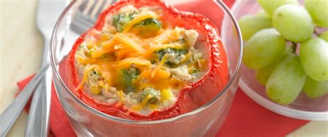 Veggie Delight Stuffed Peppers recipe from Betty Crocker