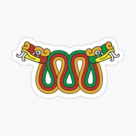 "Aztec Mayan Double Headed Serpent Snake" Sticker for Sale by ...