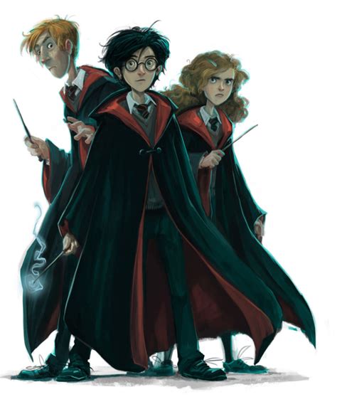 Ron, Harry and Hermione (Jonny Duddle illustration) — Harry Potter Fan Zone