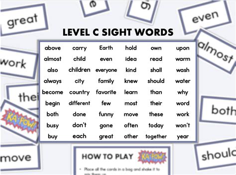 2nd Grade Sight Words Game | Made By Teachers