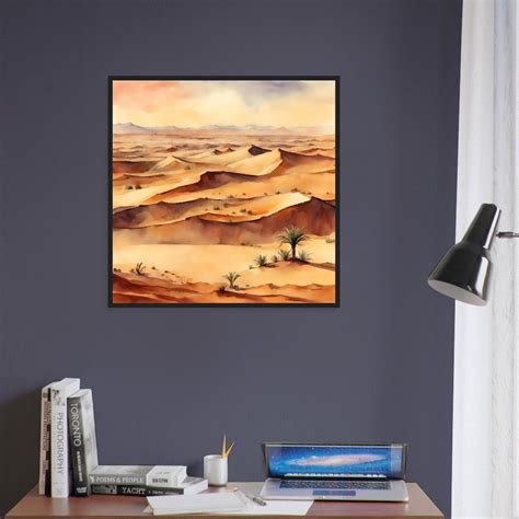 Sahara Desert Art, Sahara Desert Painting, Sahara Desert Watercolor Art ...