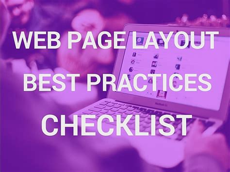 The Web Page Layout Best Practices Checklist